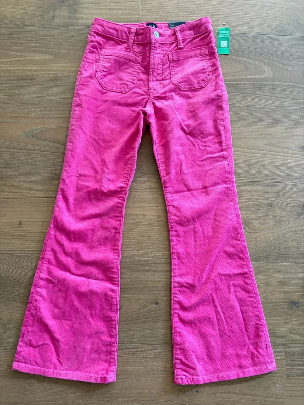 GAP Hot Pink Flared Kids Corduroy Jeans